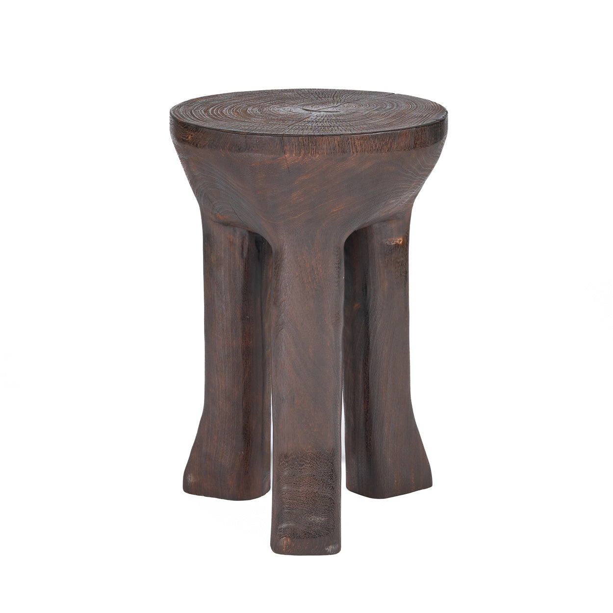 The Java Tripod Side Table - Dark Walnut