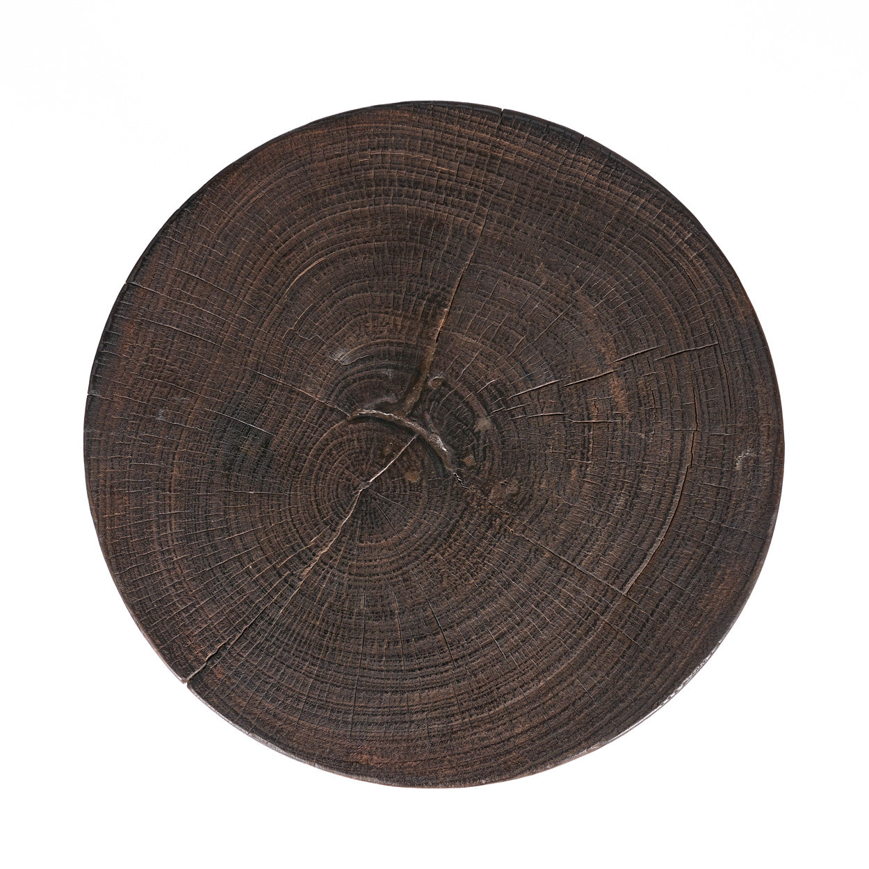 The Java Tripod Side Table - Dark Walnut