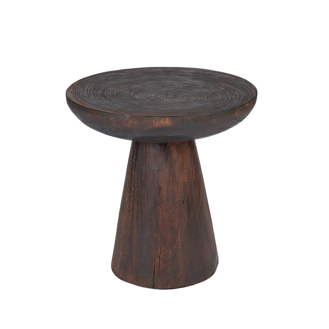 The Cone Alone Side Table - Dark Walnut