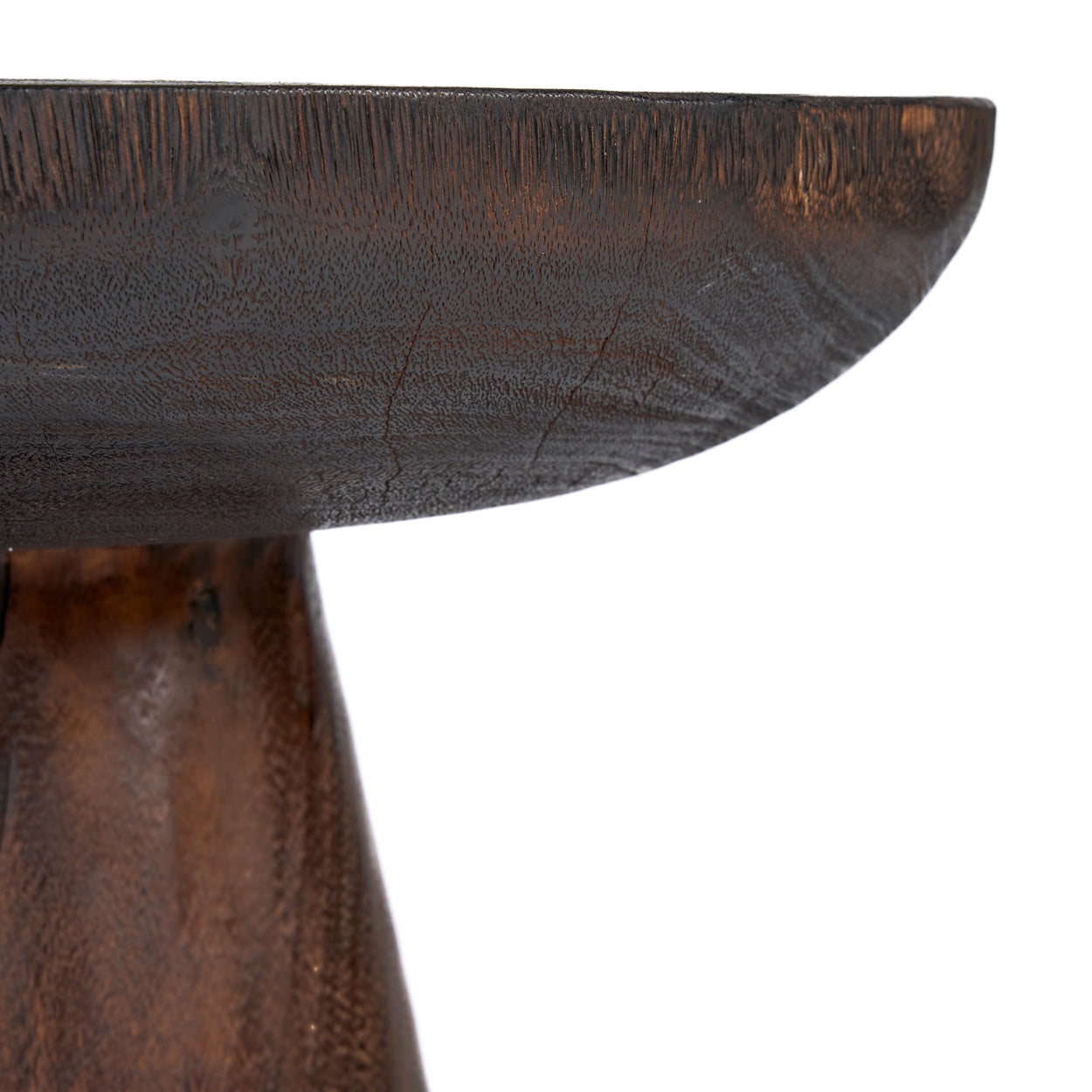 The Cone Alone Side Table - Dark Walnut