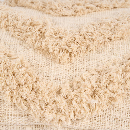 The Nomad Tassel Cushion Cover - Cream