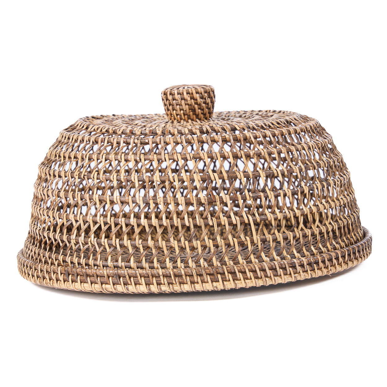 The Rattan Food Cover - Natural Brown - L