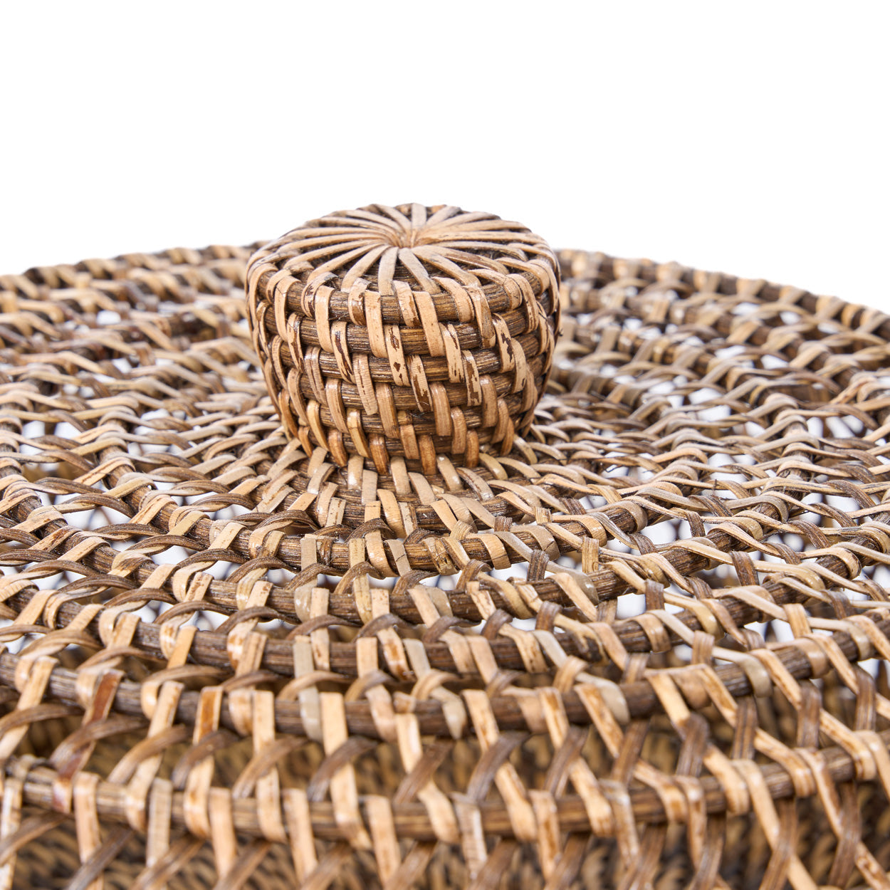 The Rattan Food Cover - Natural Brown - L