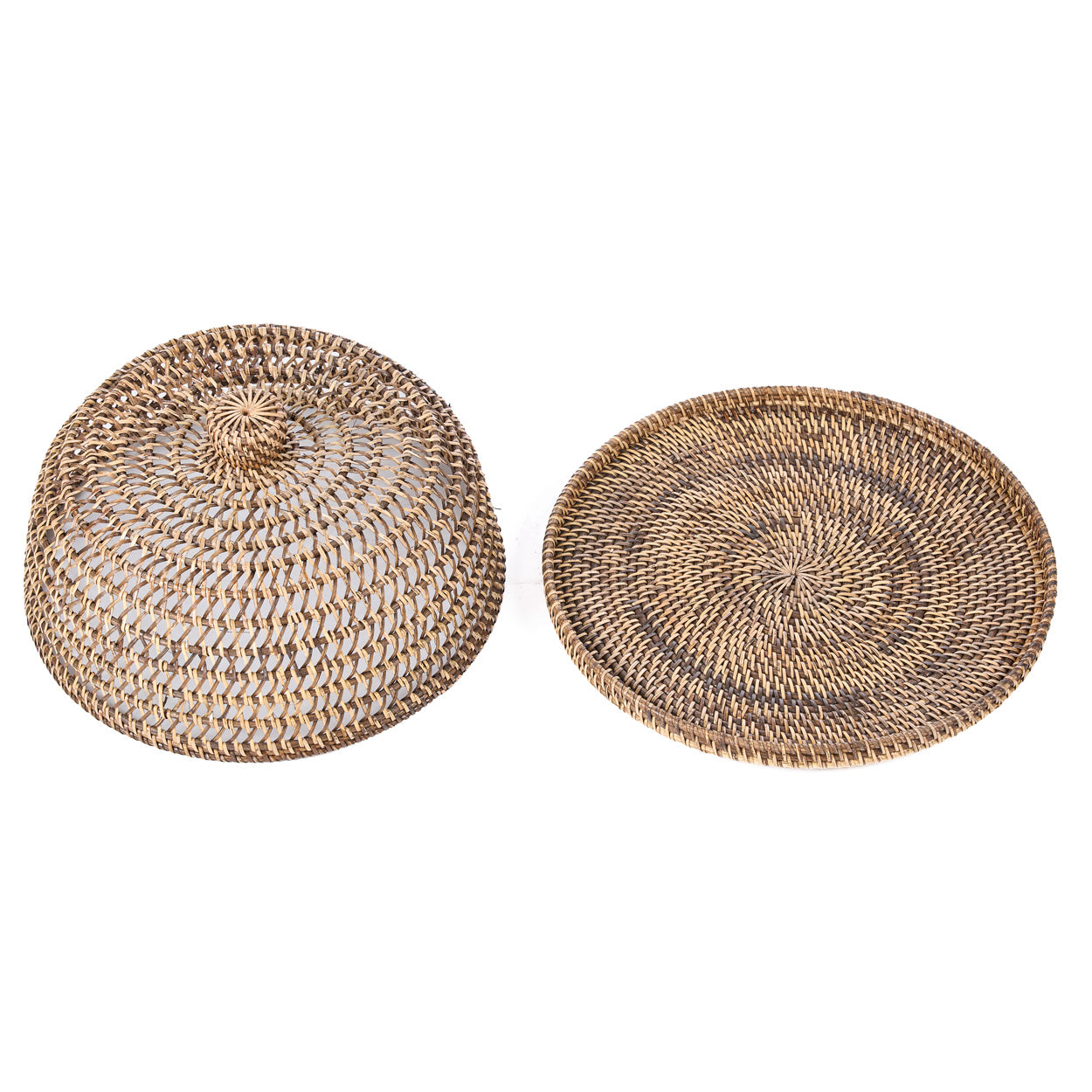 The Rattan Food Cover - Natural Brown - L