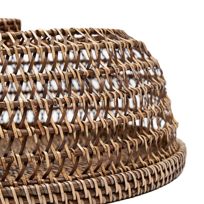 The Rattan Food Cover - Natural Brown - L