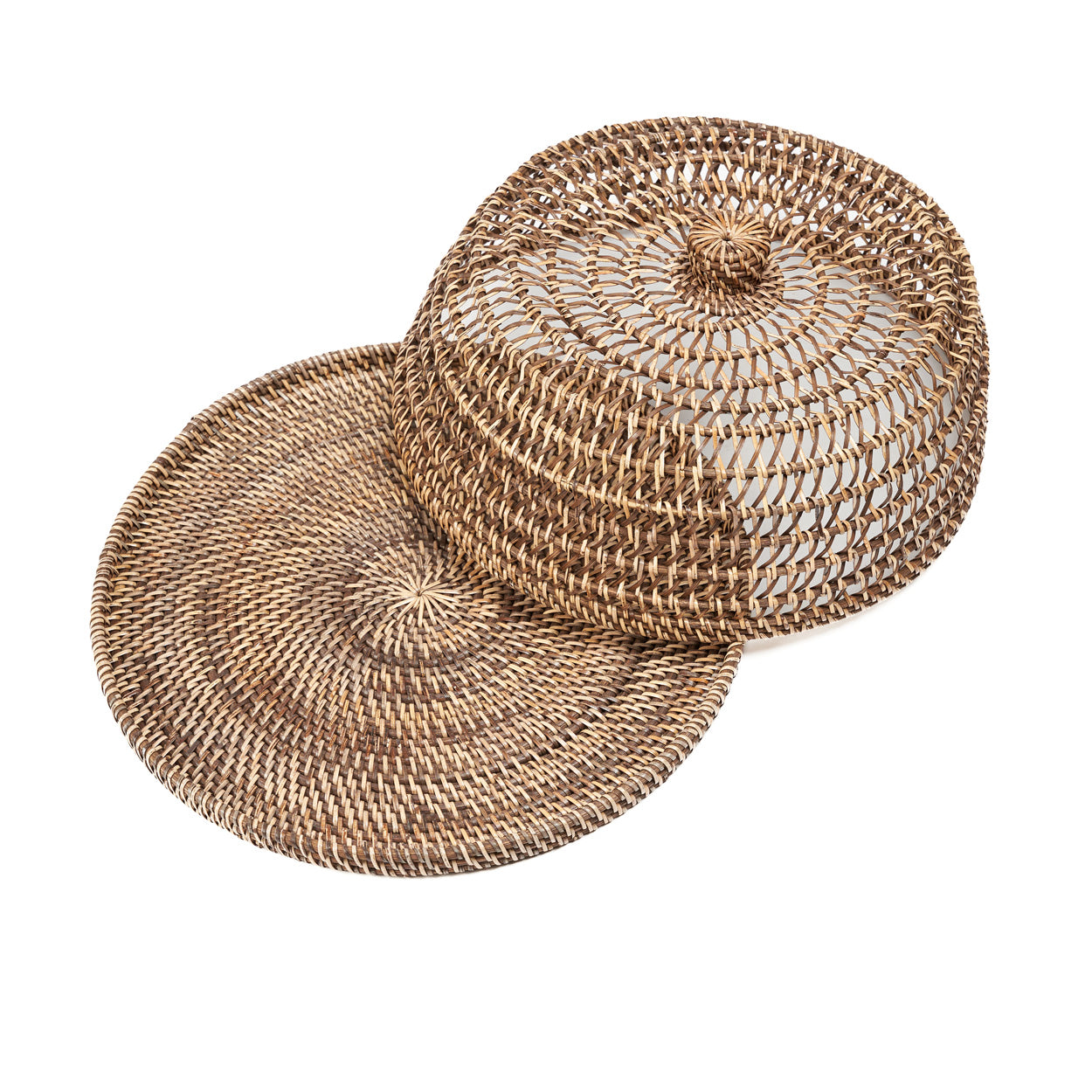The Rattan Food Cover - Natural Brown - M