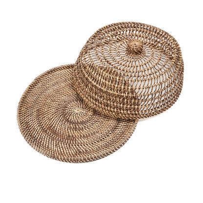 The Rattan Food Cover - Natural Brown - M