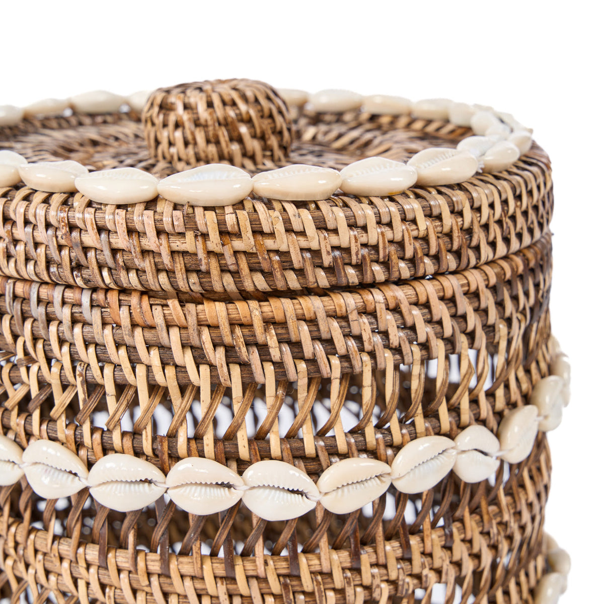 The Shell Storage Bin - Natural Brown