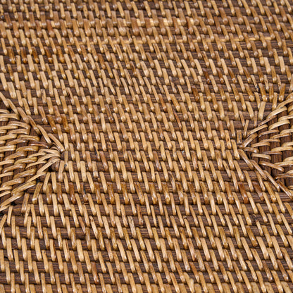 The Colonial Rectangular Placemat - Natural Brown