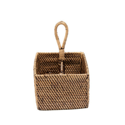 The Rattan Cutlery Caddy N°2 - Natural Brown