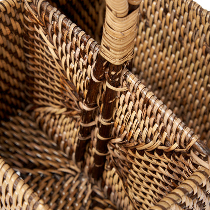 The Rattan Cutlery Caddy N°2 - Natural Brown