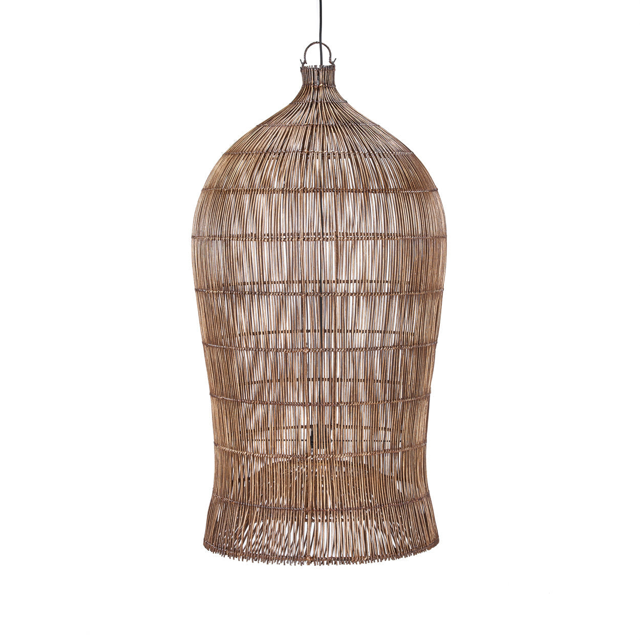 The Woven Bell Pendant - Dark Walnut - XL