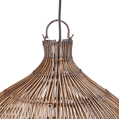 The Woven Bell Pendant - Dark Walnut - XL