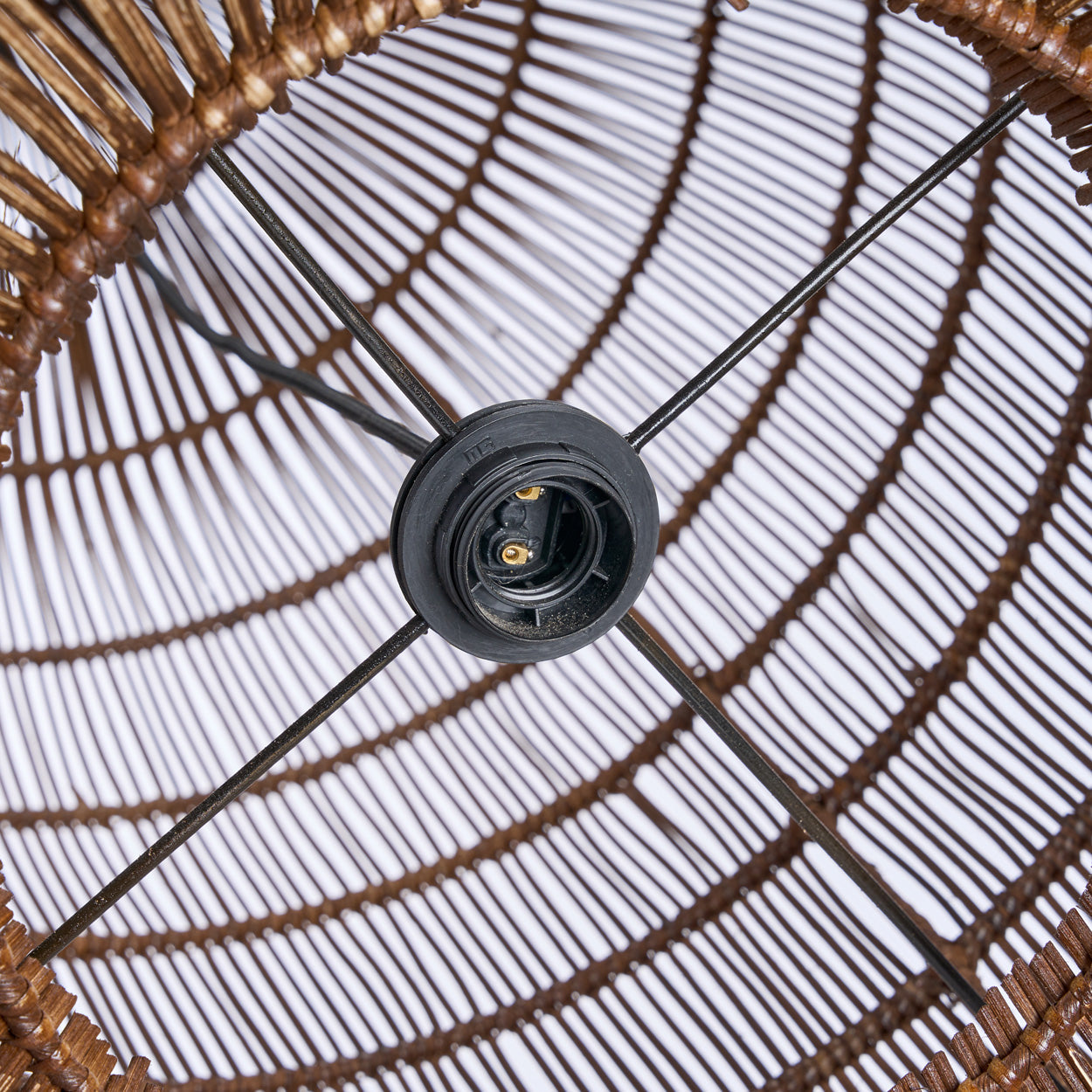 The Woven Bell Pendant - Dark Walnut - XL