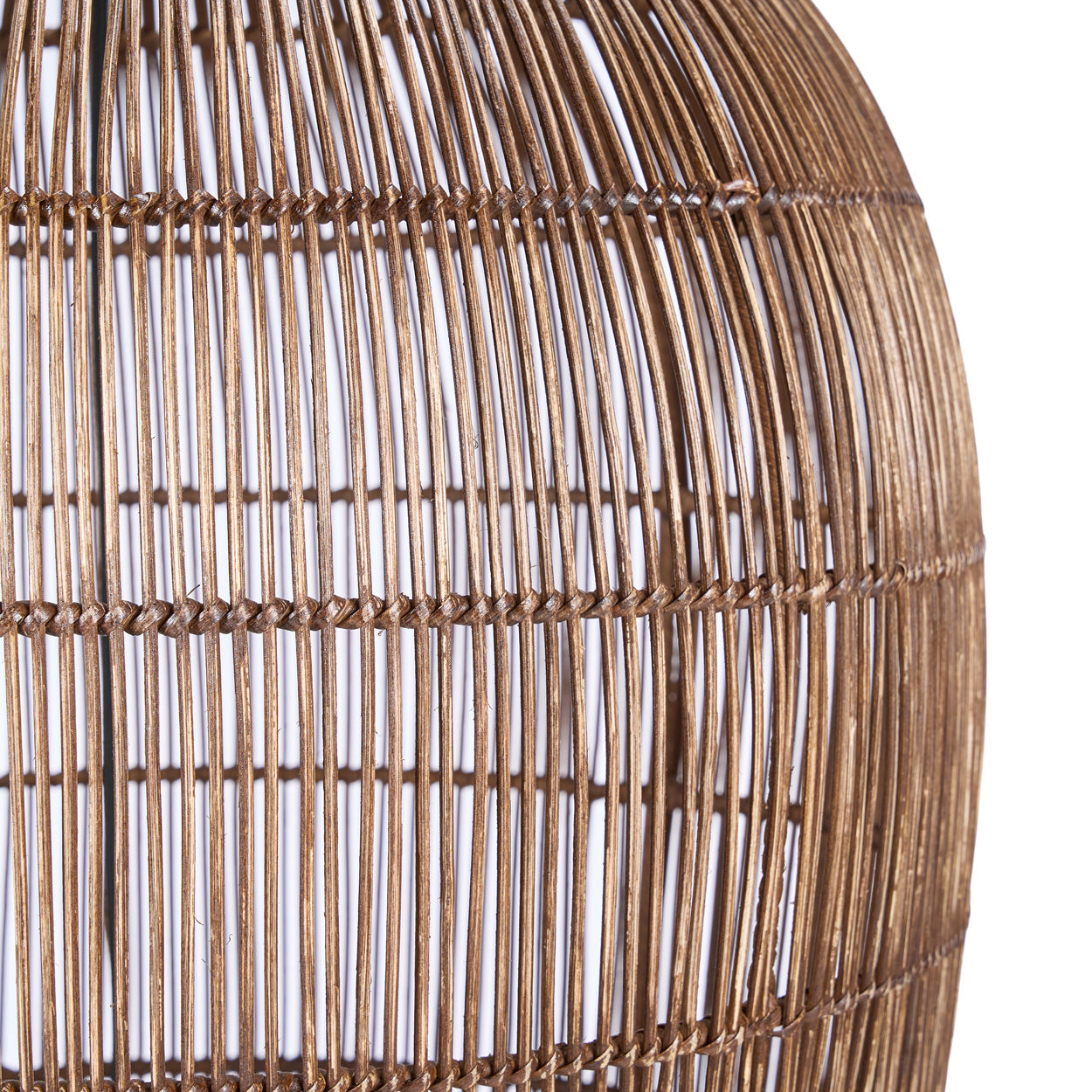 The Woven Bell Pendant - Dark Walnut - XL