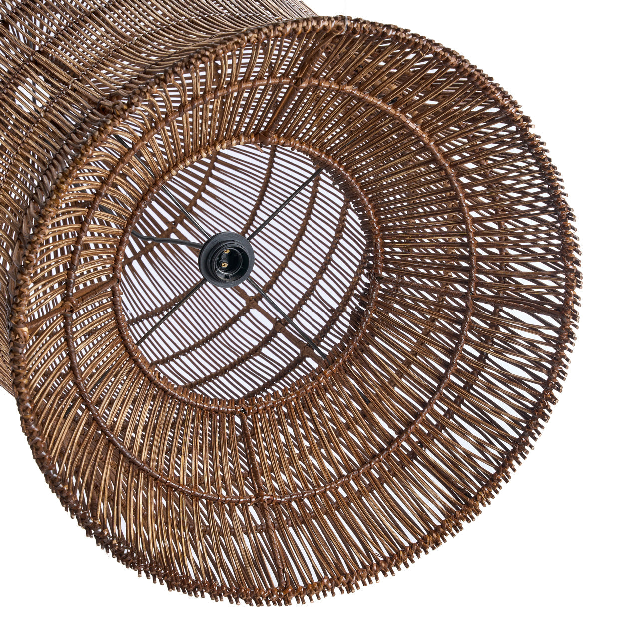 The Woven Bell Pendant - Dark Walnut - XL