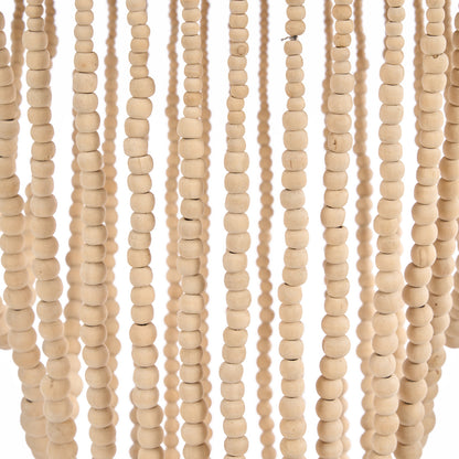 The Wooden Bead Chandelier - Natural - L