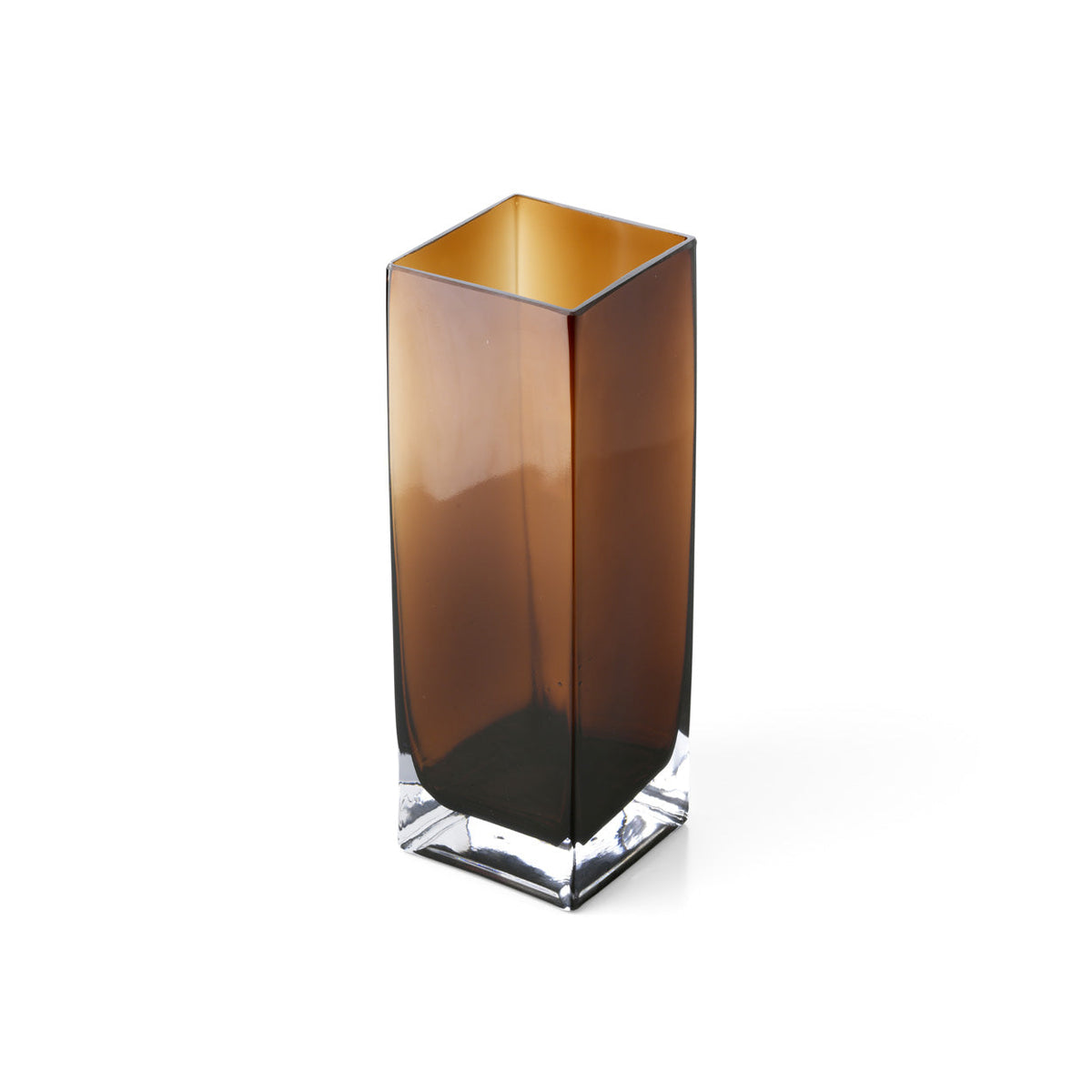 The Amber Cuboid Vase - Amber - L