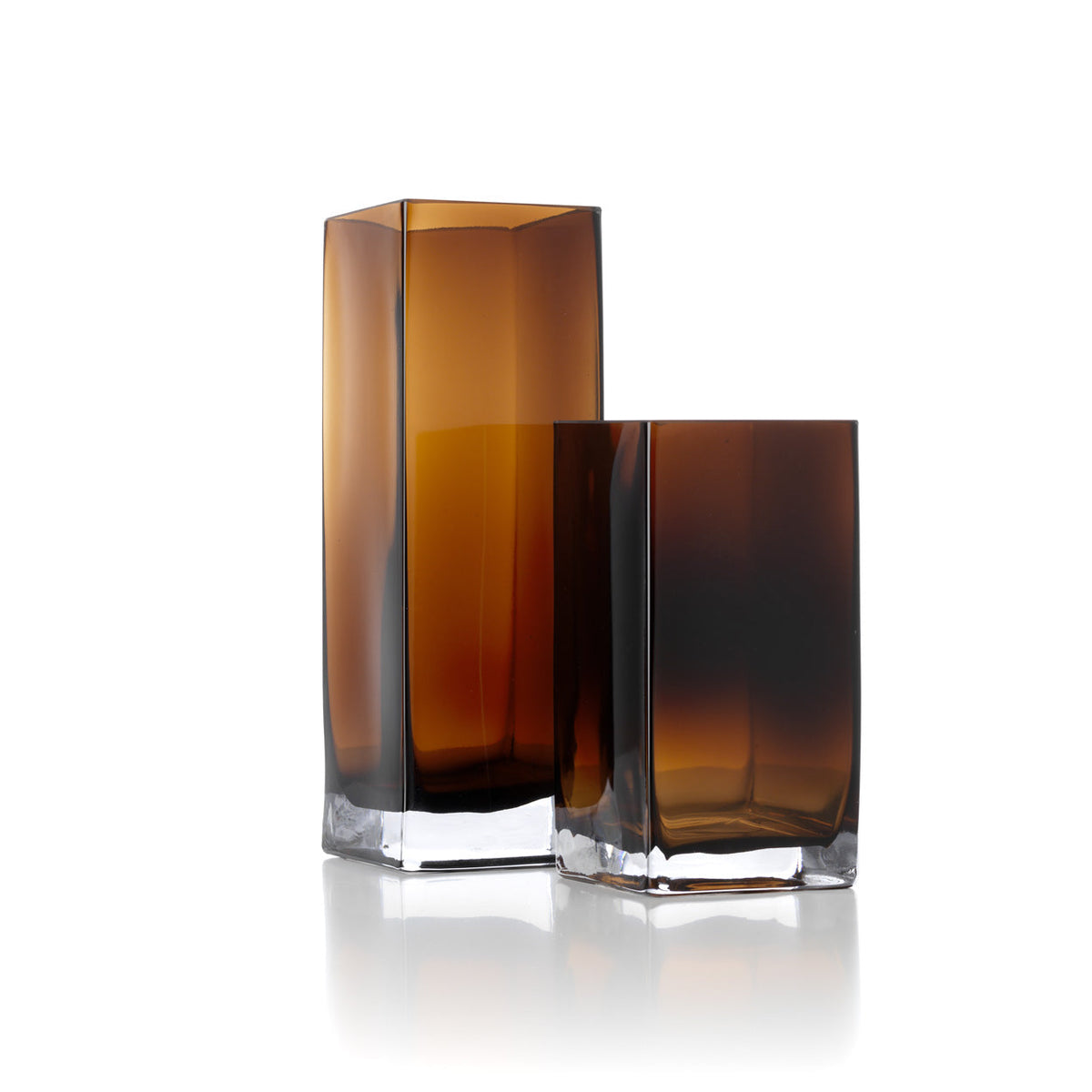 The Amber Cuboid Vase - Amber - S