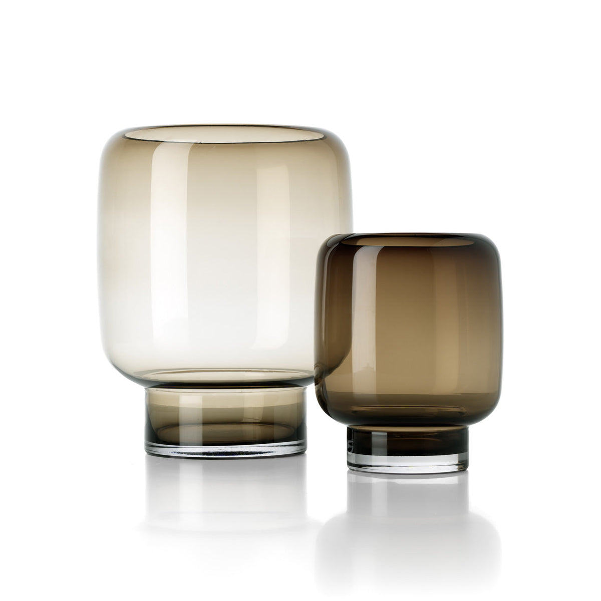 The Smoky Cube Vase - Brown - S