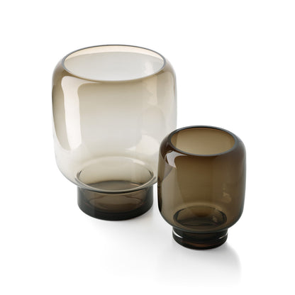 The Smoky Cube Vase - Brown - S