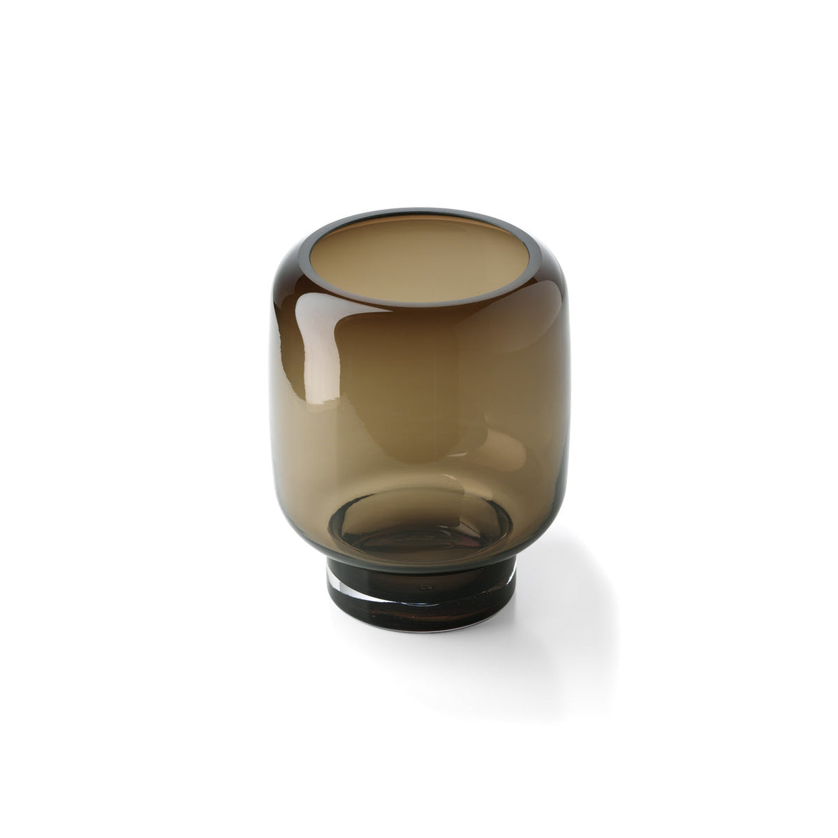 The Smoky Cube Vase - Brown - S
