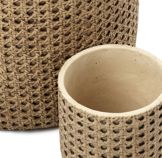 The RattanRock Planter - Natural - M