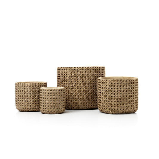 The RattanRock Planter - Natural - S