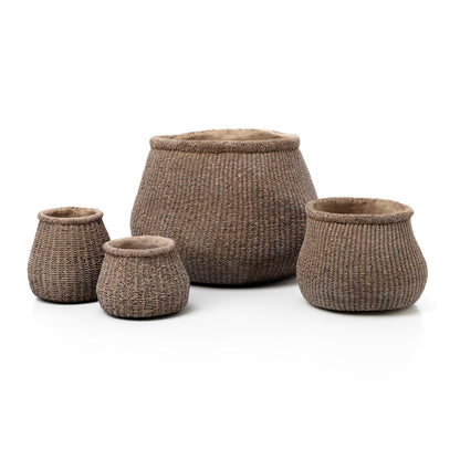The Faux-Puff Planter - Brown - S
