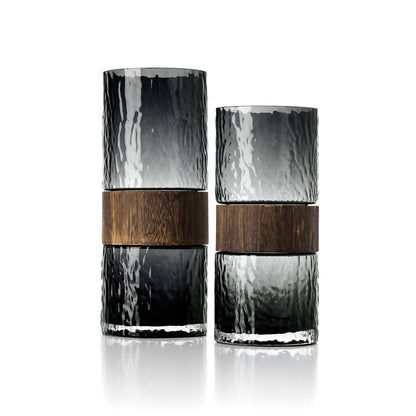 The Wood You Be Mine Vase - Dark Grey - L
