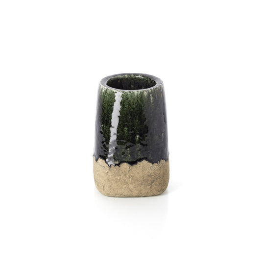 The Moss Conical Planter - Concrete Green - M