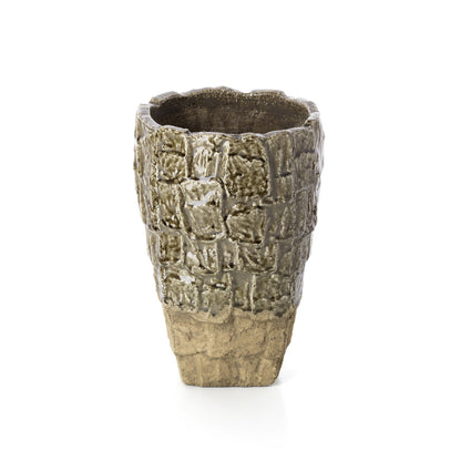 The Rock Texture Vase - Grey Stone - L