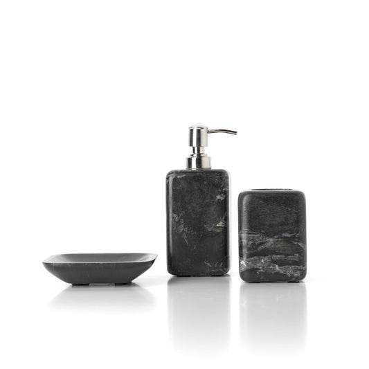 The Marble Soap Dispenser - Marine Black