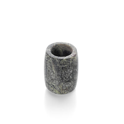 The Bidasar Marble Candle Holder - Green - High