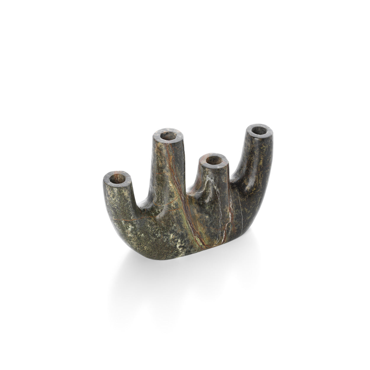 The Bidasar Marble Vase - Green - Low