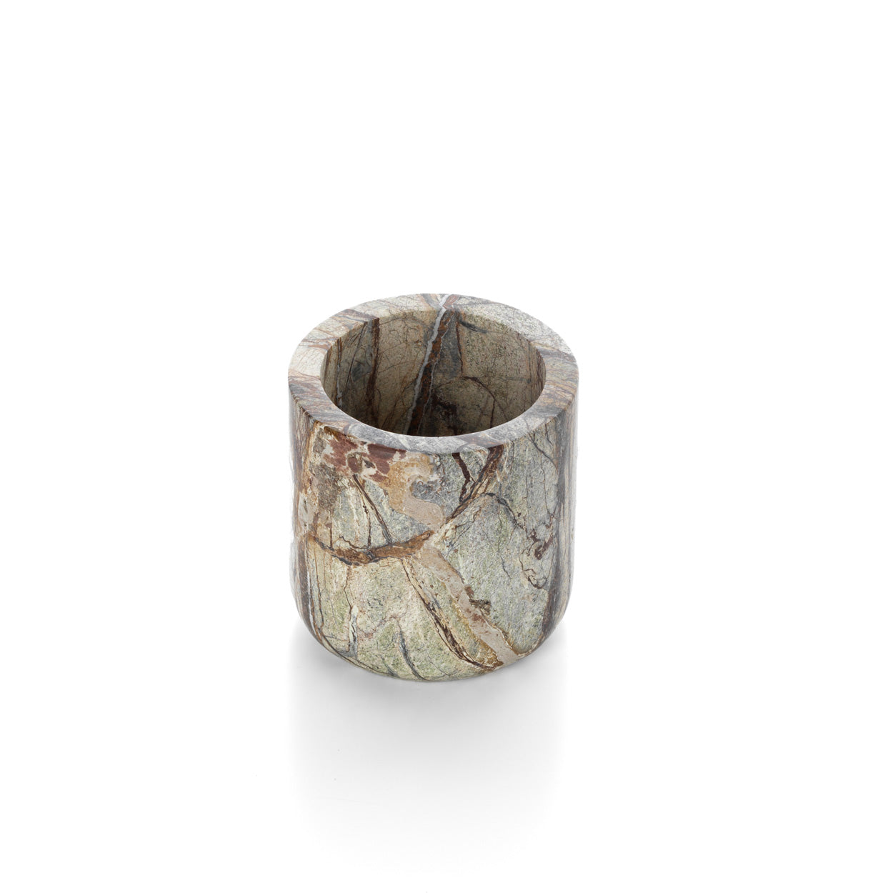 The Bidasar Marble Planter - Green