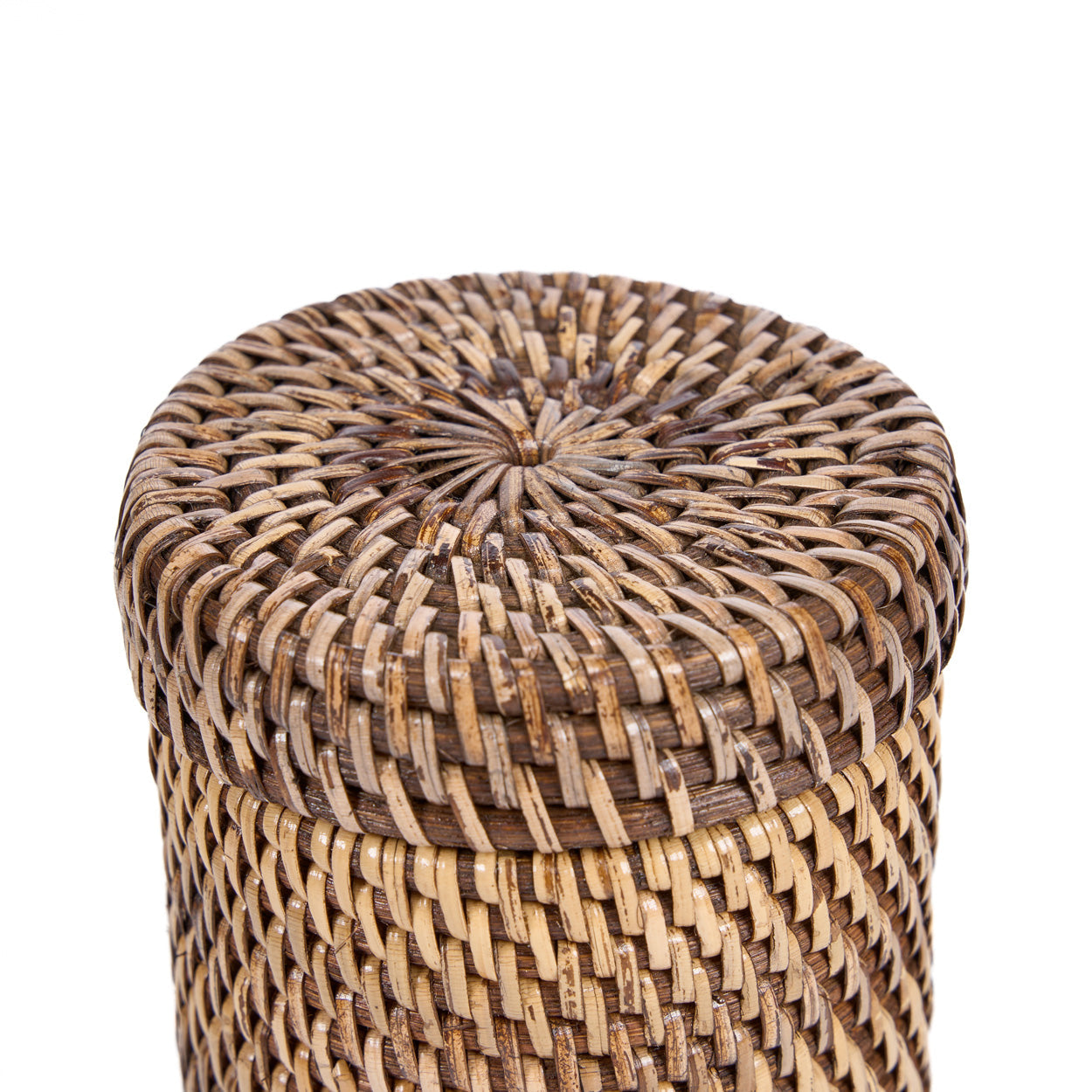 The Rattan Canister - Natural Brown