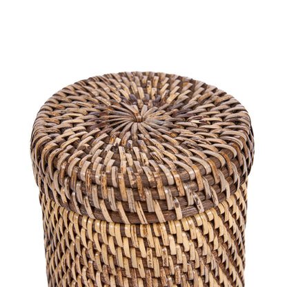 The Rattan Canister - Natural Brown