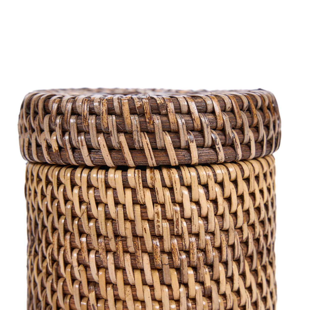 The Rattan Canister - Natural Brown