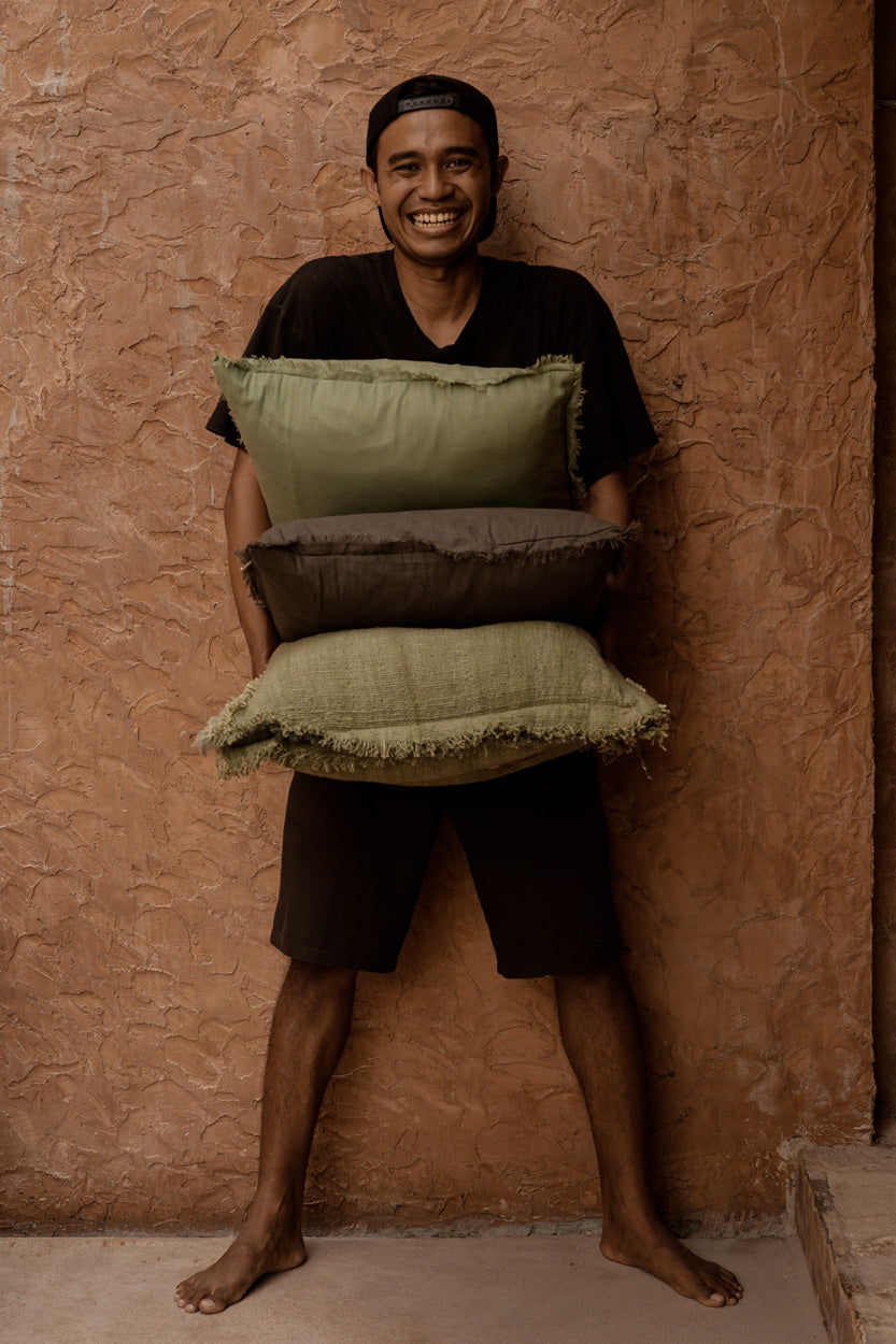 The Smoky Vibe Cushion Cover - Grey