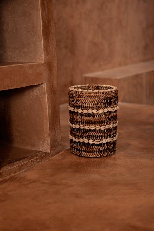 The Shell Storage Bin - Natural Brown