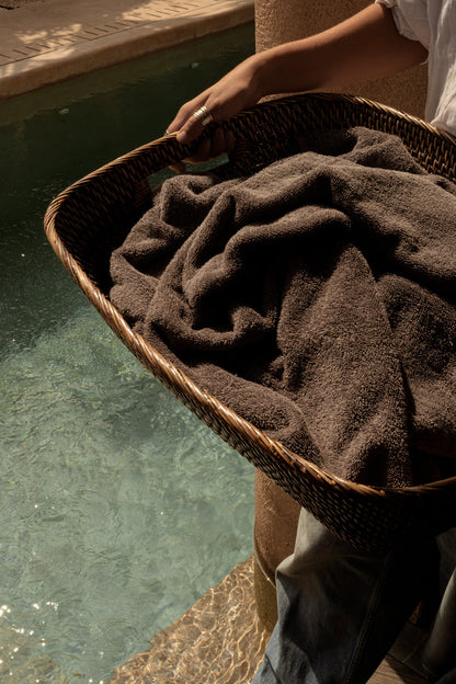 The Hannah Laundry Basket - Natural Brown - M