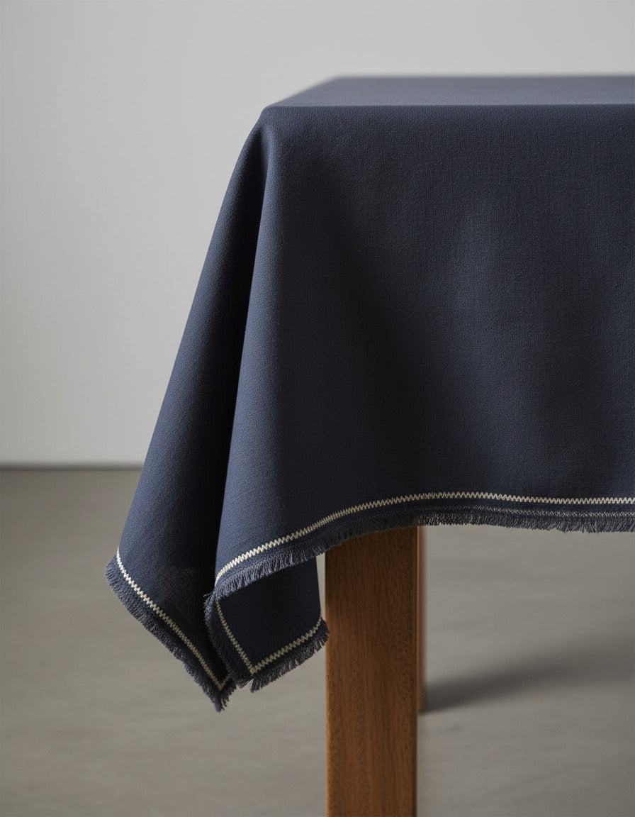 The Tuscany Tablecloth - Black Natural - 150x250