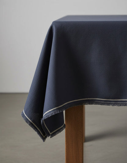 The Tuscany Tablecloth - Black Natural - 150x250