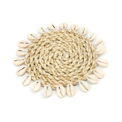 The Seagrass Shell Coaster - Natural