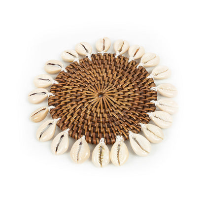 The Colonial Shell Coaster - Natural Brown