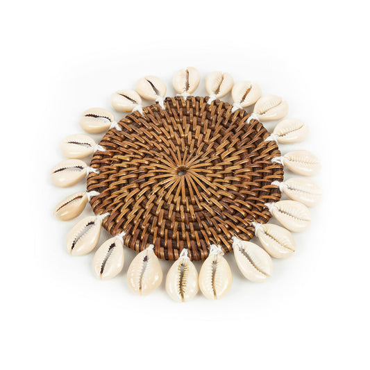 The Colonial Shell Coaster - Natural Brown