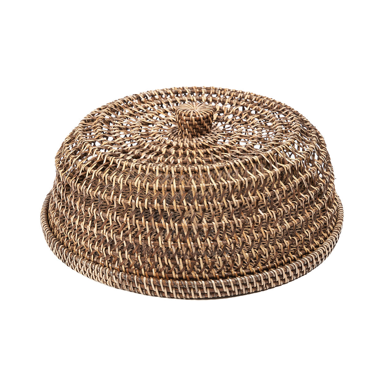 The Rattan Food Cover - Natural Brown - L