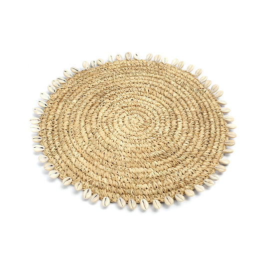 The Raffia Shell Pan Coaster