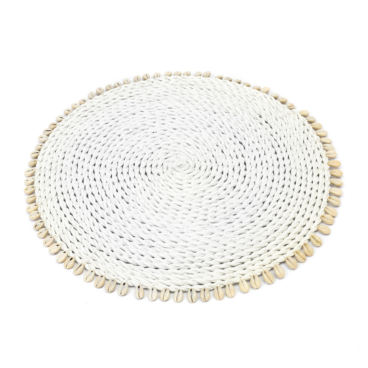 The Seagrass Shell Placemat - White